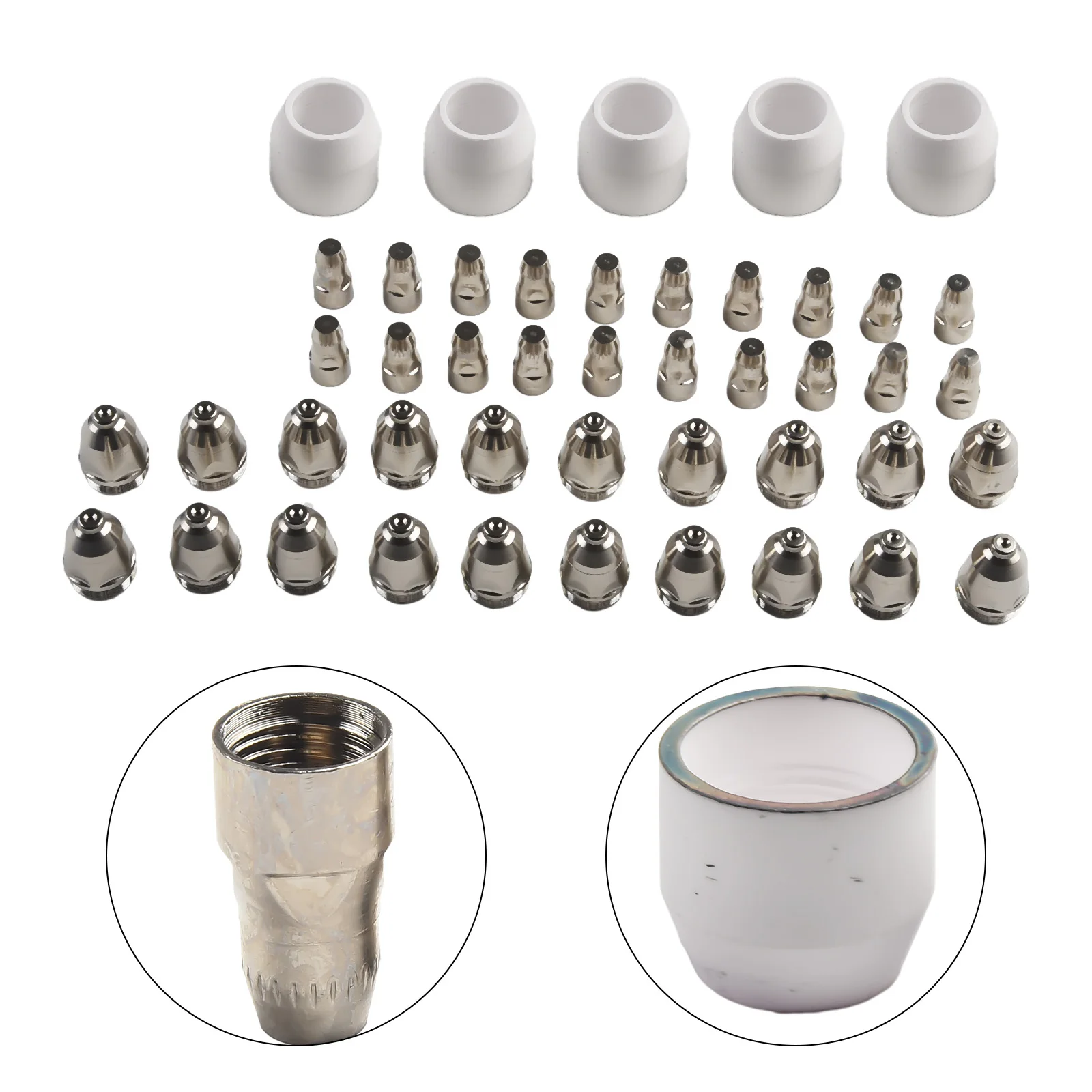 45 Pcs P-80 For Panasonic Plasma Electrode Nozzle 1.5 100Amp Plasma Cutting Torch Welding Accessories Consumables
45 Pcs P-80 For Panasonic Plasma Electrode Nozzle 1.5 100Amp Plasma Cutting Torch Welding Accessories Consumables