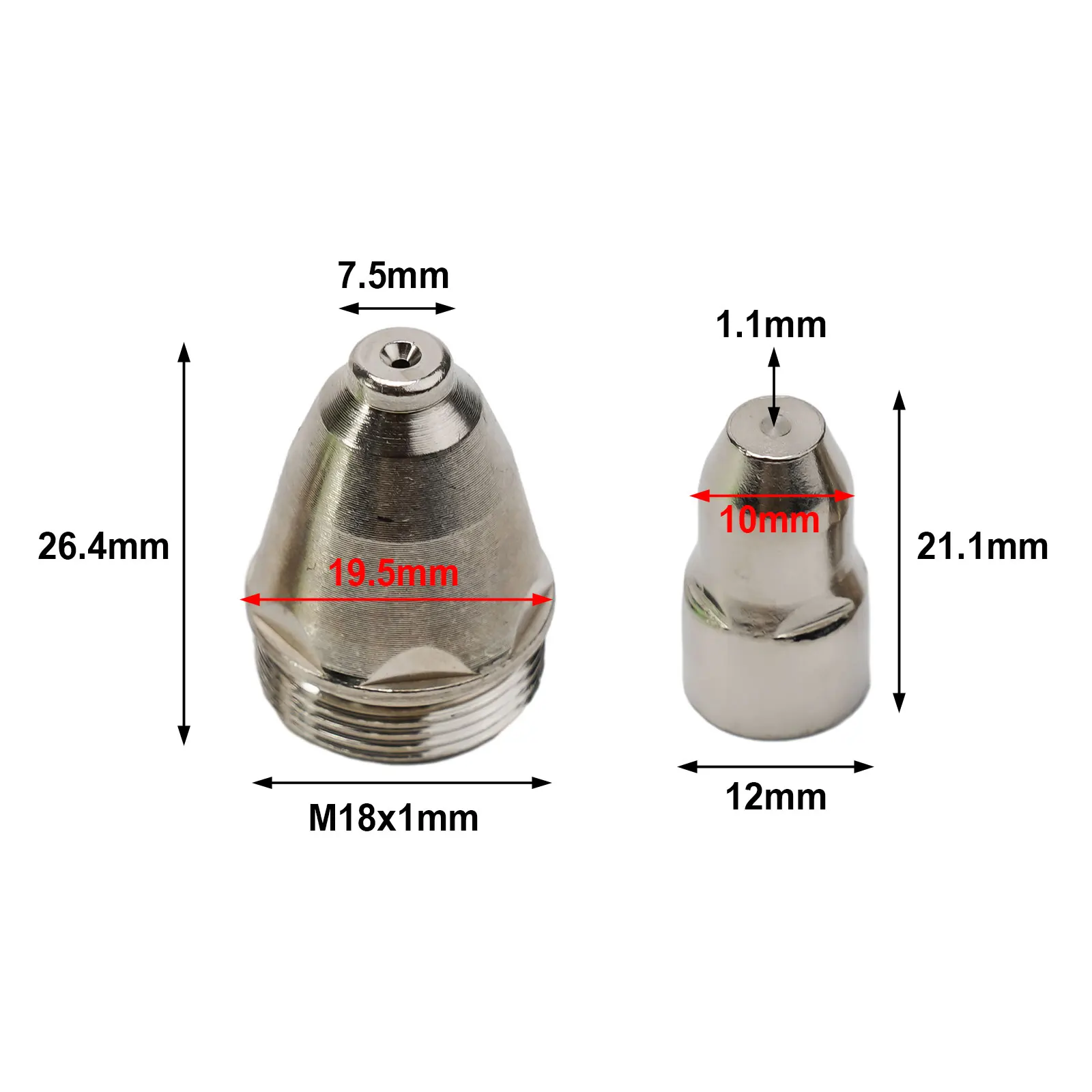 High performance P80 Plasma Torch Consumables 1 5mm Electrode Tip Nozzle Compatible with CUT 70 CUT 80 CUT 100 CUT 120 Systems
High performance P80 Plasma Torch Consumables 1 5mm Electrode Tip Nozzle Compatible with CUT 70 CUT 80 CUT 100 CUT 120 Systems