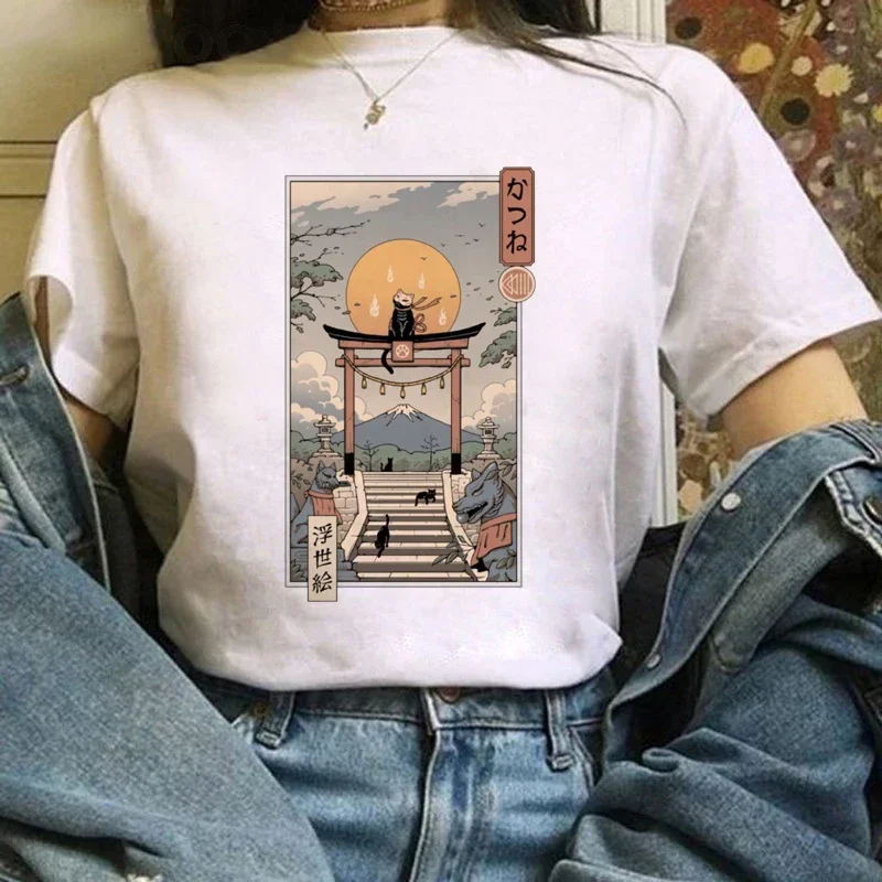 Fashion Kawaii Basic Top Women'S Cotton T Shirt Clothing Short Sleeved Fun Casual Cartoon Cute Cat Pattern T-Shirt Graphic Tee
Fashion Kawaii Basic Top Women'S Cotton T Shirt Clothing Short Sleeved Fun Casual Cartoon Cute Cat Pattern T-Shirt Graphic Tee