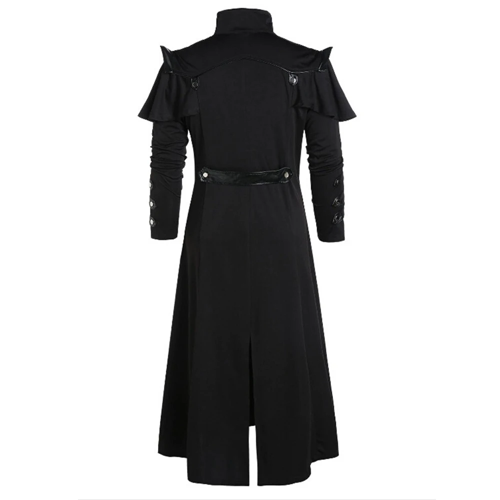 

2022 Fashion Dress Men Men\\\\\\\\\\\\\\'s Steampunk Tailcoat Jacket Victorian Assassin Black Comfortable Costume Elf Pirate