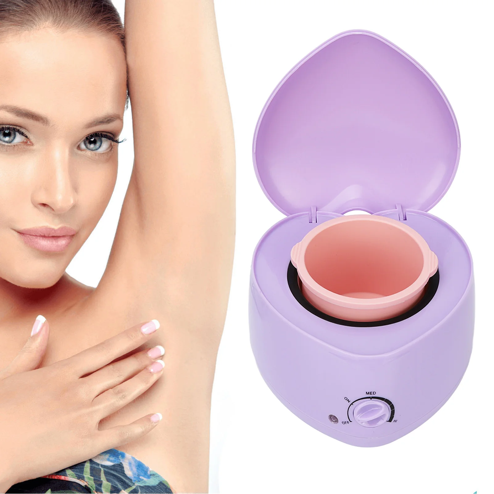 Mini Wax Heating Machine Heart Shaped Silicone Inner Pot Easy Cleansing Wax Warmer Device Purple
Mini Wax Heating Machine Heart Shaped Silicone Inner Pot Easy Cleansing Wax Warmer Device Purple