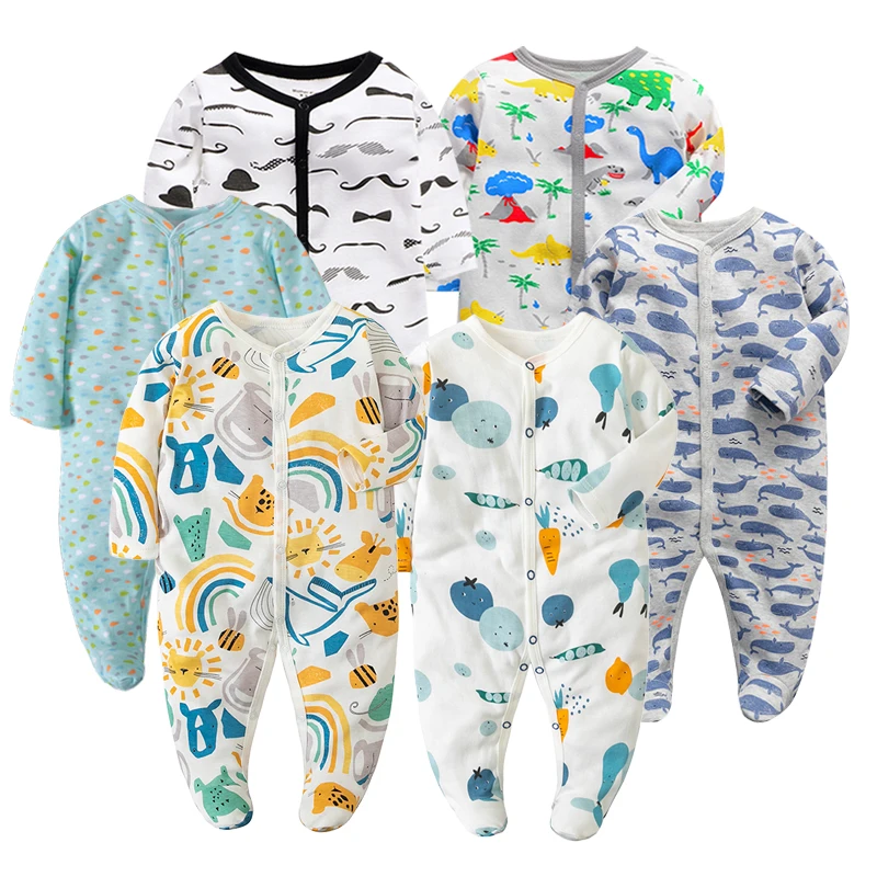 6pieces/lot Baby rompers Newborn Baby Girls Boys Clothes 100% Cotton Long Sleeves Baby Pajamas Cartoon Printed Baby's Sets
6pieces/lot Baby rompers Newborn Baby Girls Boys Clothes 100% Cotton Long Sleeves Baby Pajamas Cartoon Printed Baby's Sets