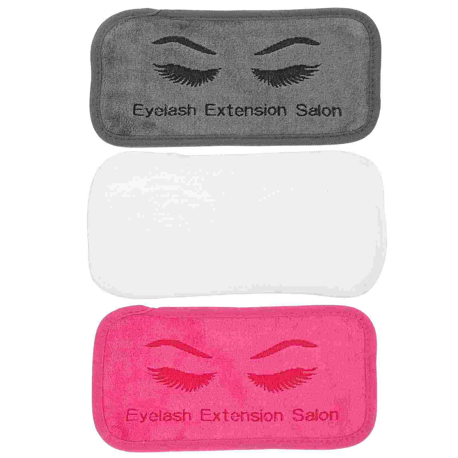 

3 Pcs Colored Pads for Eyelash Extensions and Forehead Scarves 3pcs Grafting Tools Cushion False Eyelashes Lashing Cushions