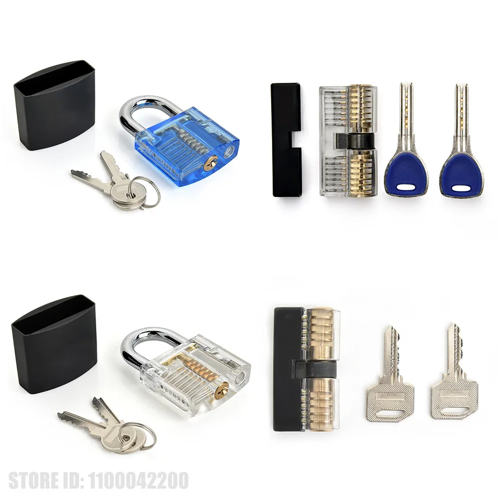 

Visible Practice Padlock Copper Lock Pick Tools Transparent Locksmith Tool Locks Cutaway Training Skill Professional Hardware