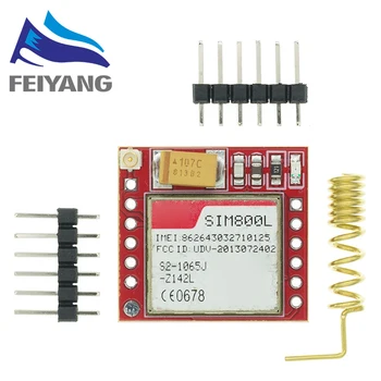 마이크로SIM 카드 코어 보드, 쿼드 밴드 TTL 직렬 포트, 가장 작은 SIM800L GPRS GSM 모듈 상품 이미지