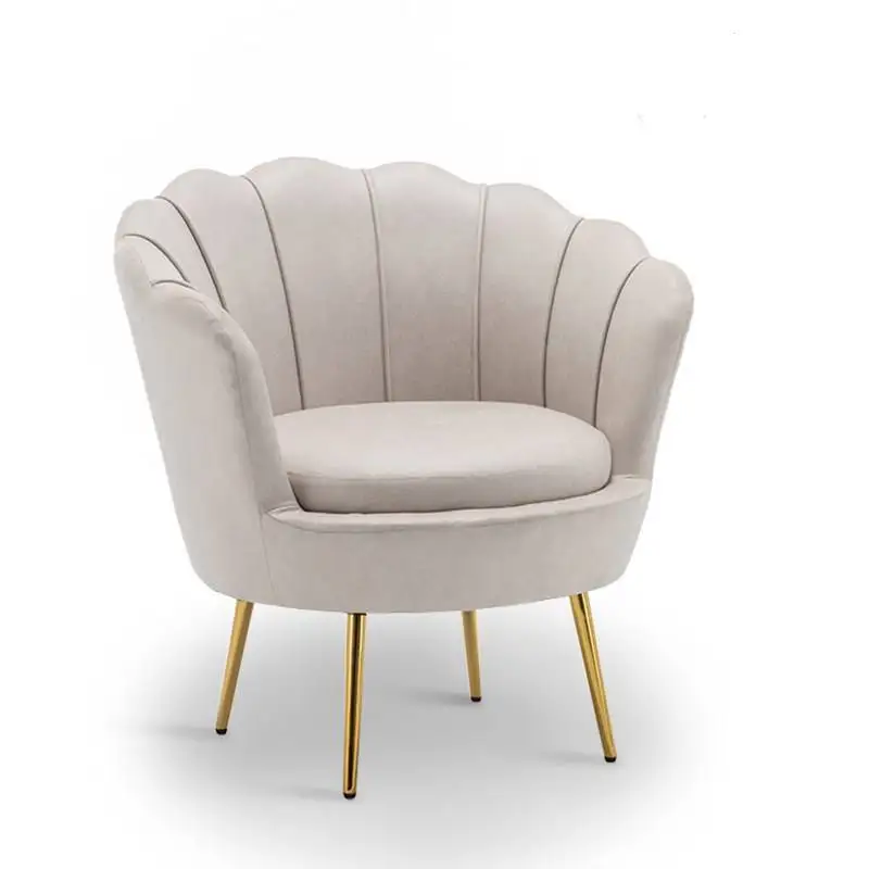 

armchair chaise lounge modern living room chairs velvet soft recliner sofa chair single seat flower shaped single sofa chair