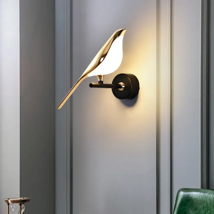 Magpie wall lamp postmodern creative bedroom bedside living room TV background wall hotel corridor lamp bar table restaurant lam
Magpie wall lamp postmodern creative bedroom bedside living room TV background wall hotel corridor lamp bar table restaurant lam