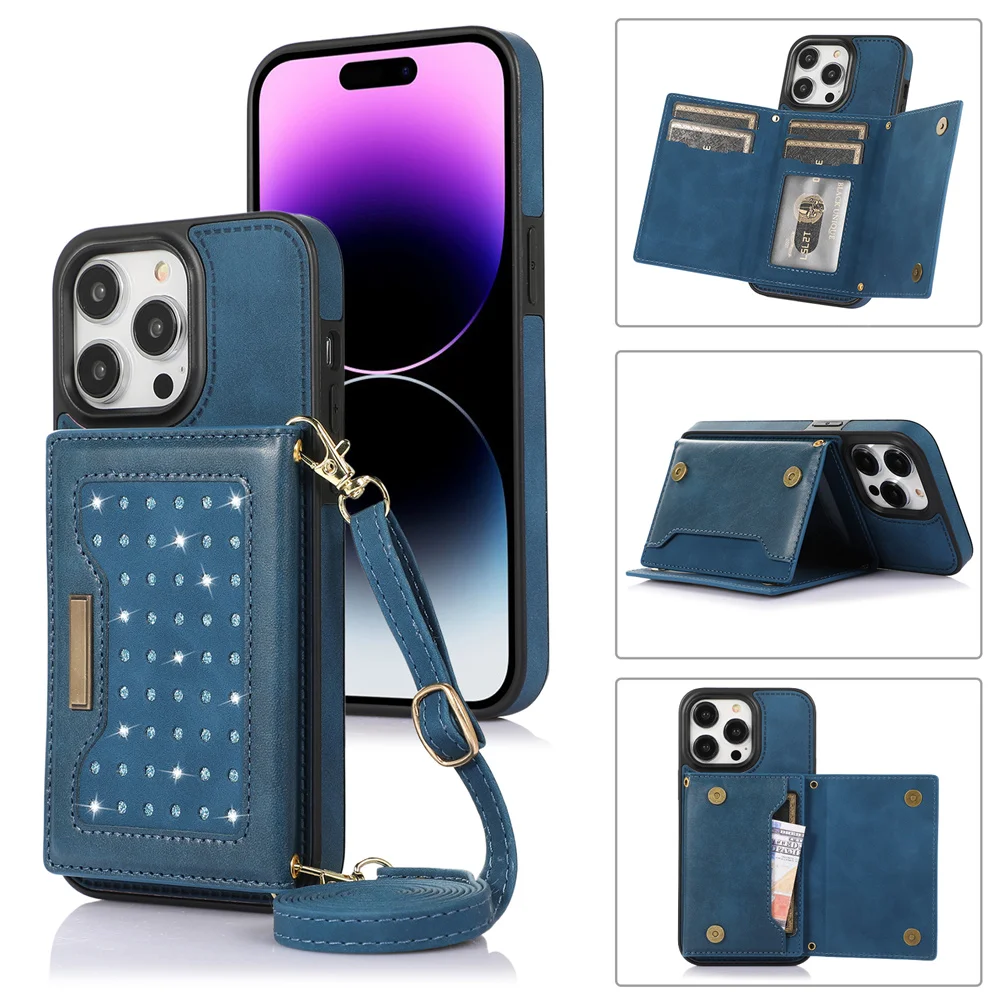 Bling Glitter Crossbody Phone Case for IPhone 14 13 Pro Max 12 Mini 11 X XR XS 7 8 Plus Wallet Card Holder Lanyard Leather Cover
Bling Glitter Crossbody Phone Case for IPhone 14 13 Pro Max 12 Mini 11 X XR XS 7 8 Plus Wallet Card Holder Lanyard Leather Cover