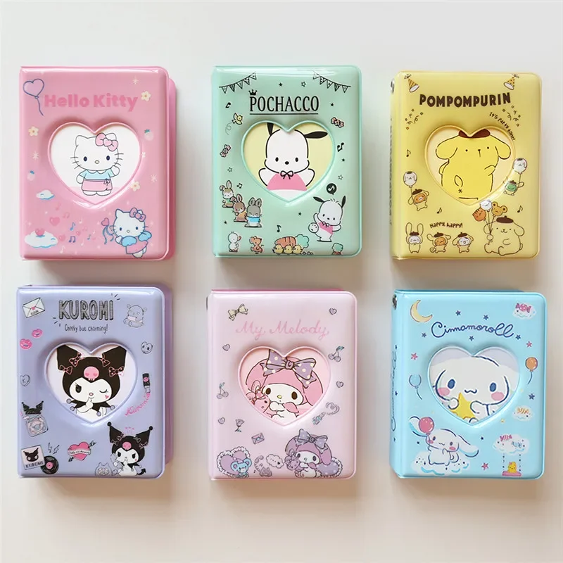 

Hello Kitty Photo Album My Melody Kuromi Cinnamoroll Truck Card Binder 3-Inch Card Holder Mini Storage Protection Book Gift