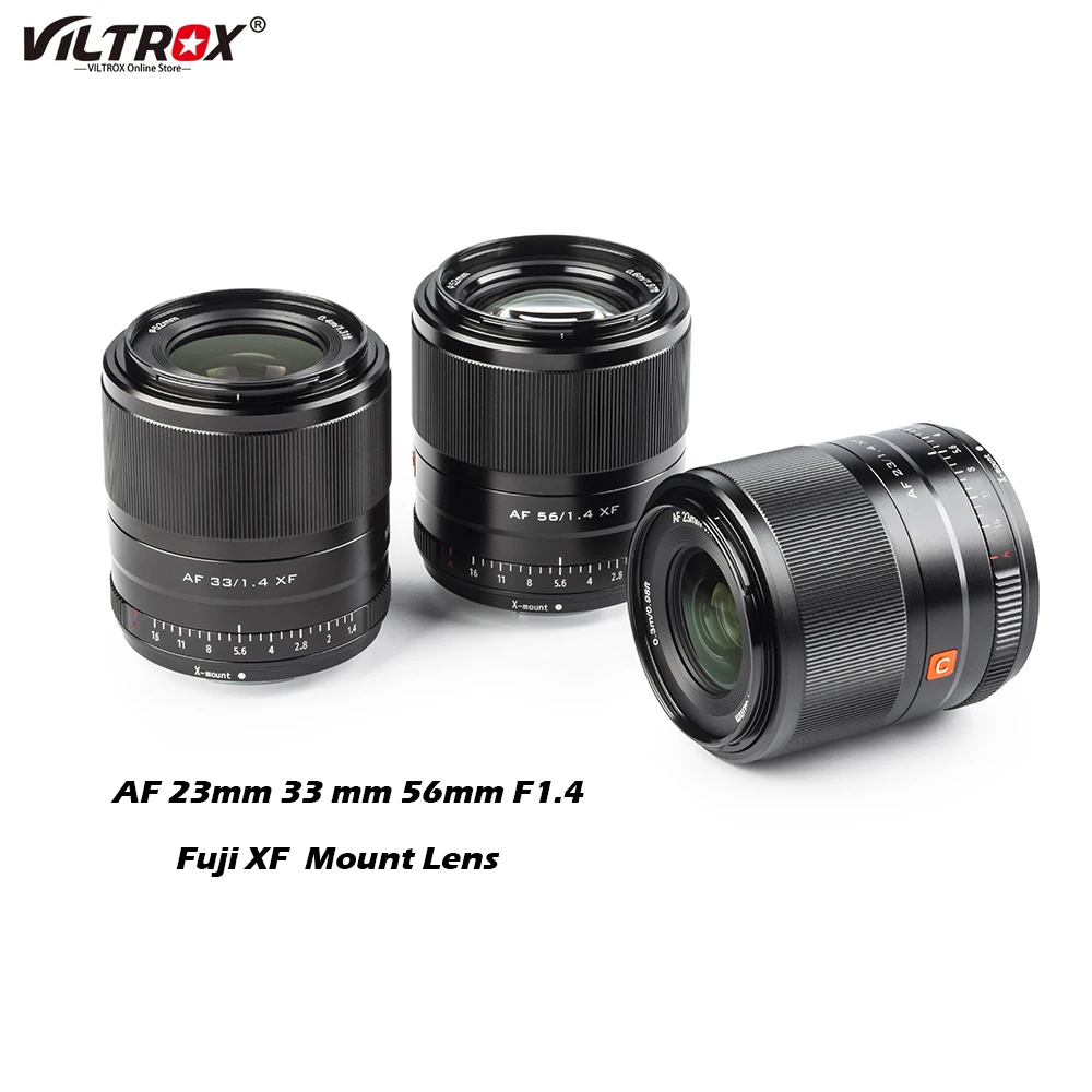 

Viltrox 13mm 23mm 33mm 56mm F1.4 AF Lens Auto Focus Large Aperture APS-C Lens for Fuji Fujifilm X Mount X-T4 X-T20 Camera Lenses