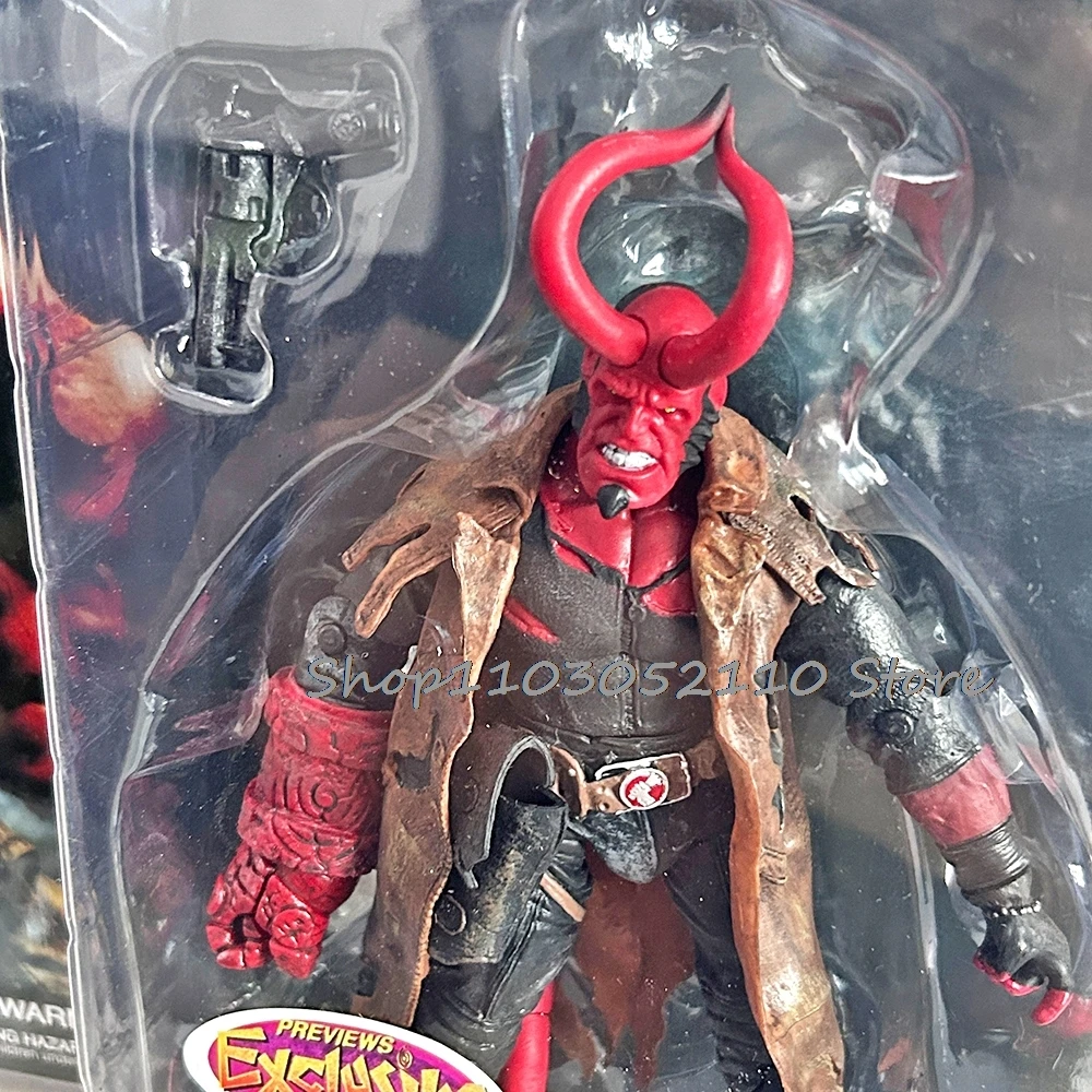 Mezco Hellboy figura de acción de PVC ropa Real Goloen película del ejército Hellboy Samaritan modelo muñeca de juguete regalo de Navidad Mezco Hellboy figura de acción de PVC ropa Real Goloen película del ejército Hellboy Samaritan modelo muñeca de juguete regalo de Navidad