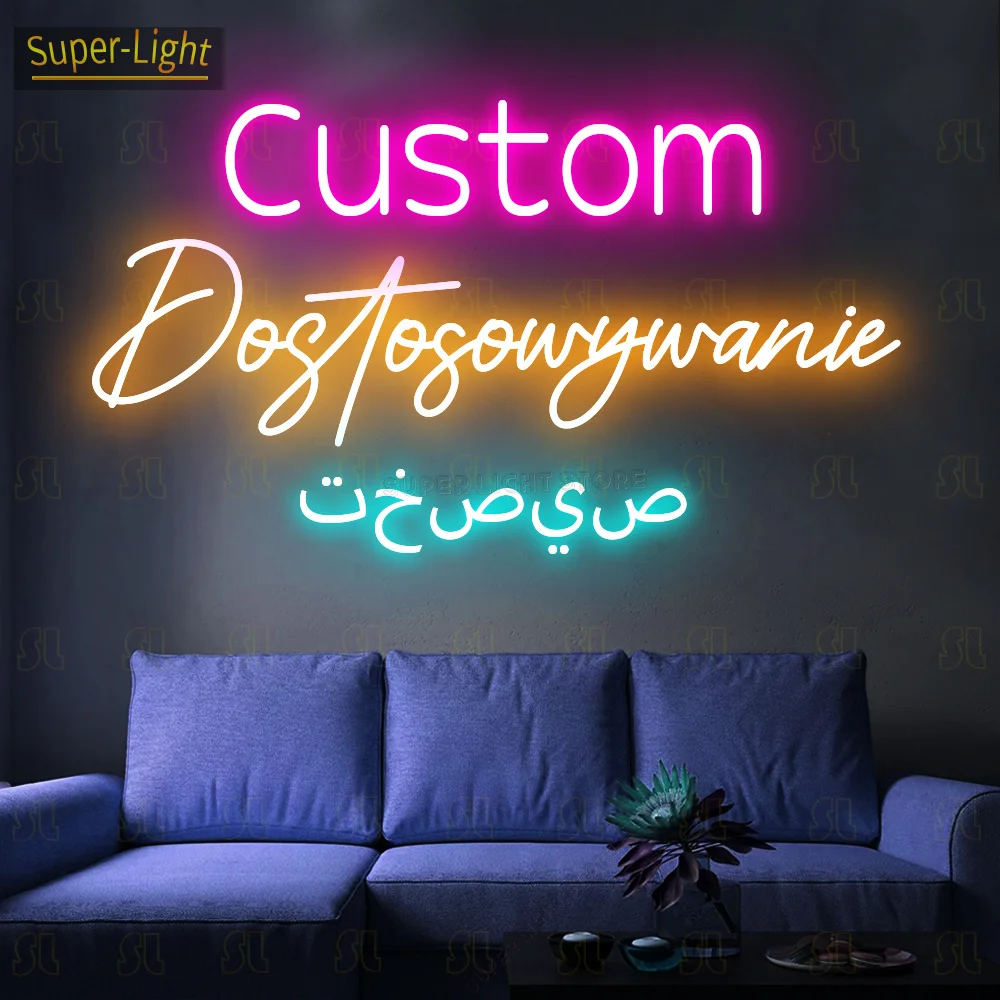 

LED Personalised Neon Signs Custom Neon Signs for Home Decor, Weddings, Bar Signs, Gifts, Parties, Company Logos, Business Neon