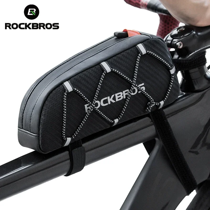

Велосипедная сумка ROCKBROS, водонепроницаемая Светоотражающая сумка на раму спереди, Ультралегкая, вместительная, 1 л