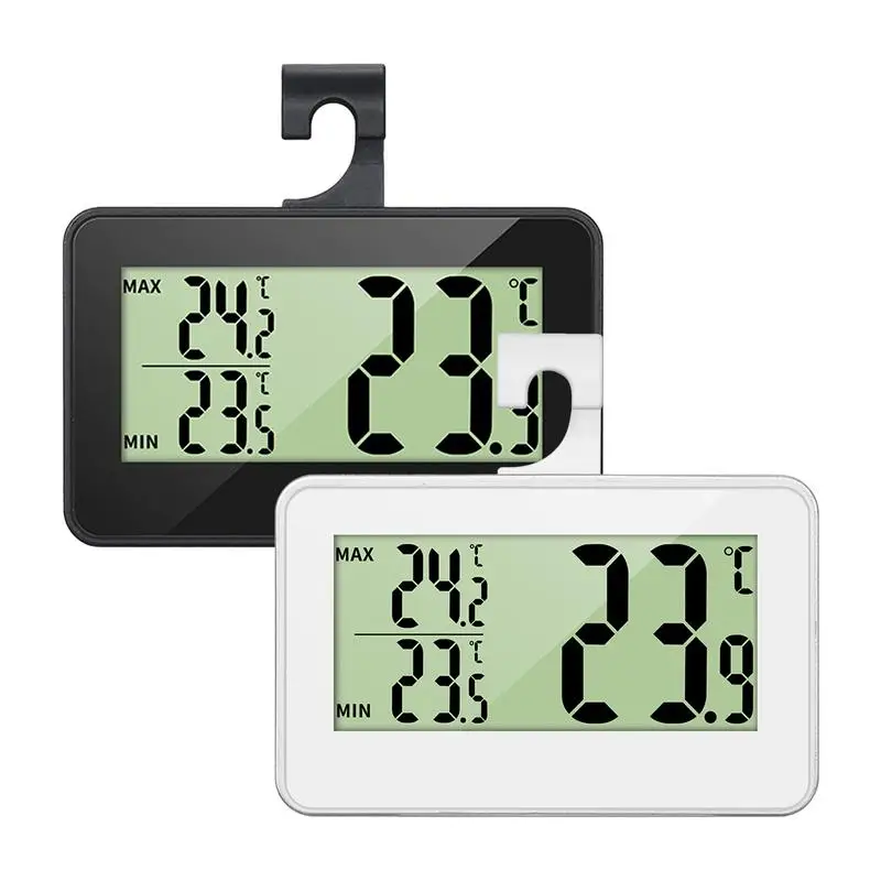 

Термометры для холодильника большой ЖК-дисплей с преобразователем C/F, удобный в использовании термометр для холодильника, для дома, для удобного магазина