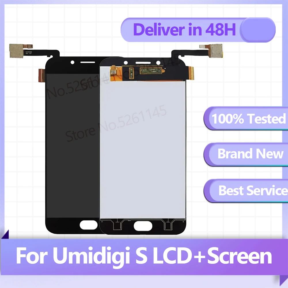 

For UMIDIGI S LCD Display With Touch Screen Digitizer 100% Tested High Quality Replacement LCD Screen For UMI S LCD Screen