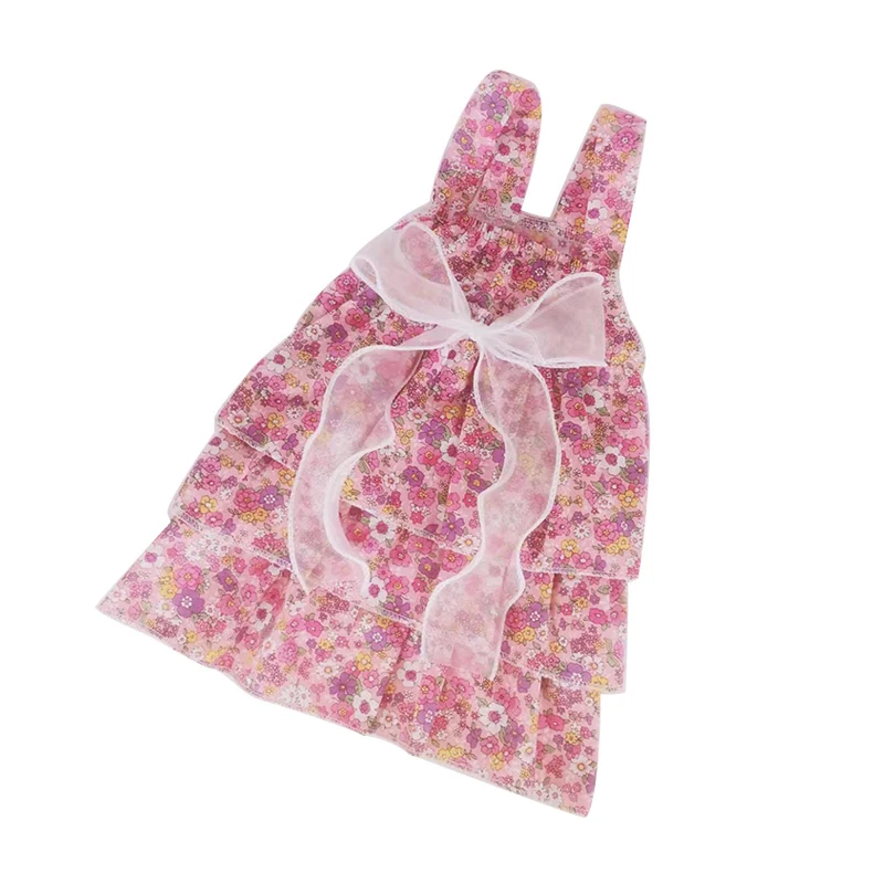Dog Cotton Dress - Dog Princess Style Floral Skirt Dog Cotton Dress - Dog Princess Style Floral Skirt