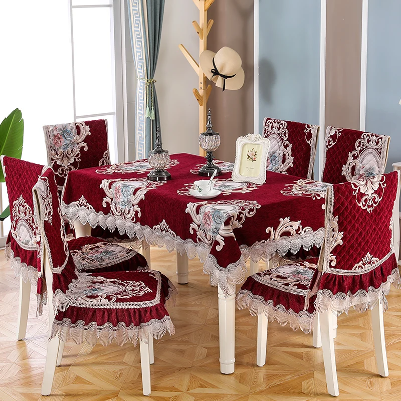 Chair Cover New Lace Embroidery Quality Chenille Dining Chair Cushion Cover Coffee Table Square Table Round Table Cloth
Chair Cover New Lace Embroidery Quality Chenille Dining Chair Cushion Cover Coffee Table Square Table Round Table Cloth