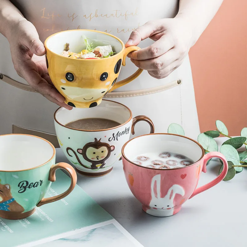 Cute Cartoon Dinosaurs/Cats Creative Mug A Girl's Heart Student Ceramic Mug For Home Use Oatmeal Coffee Cup With Insulation
Cute Cartoon Dinosaurs/Cats Creative Mug A Girl's Heart Student Ceramic Mug For Home Use Oatmeal Coffee Cup With Insulation