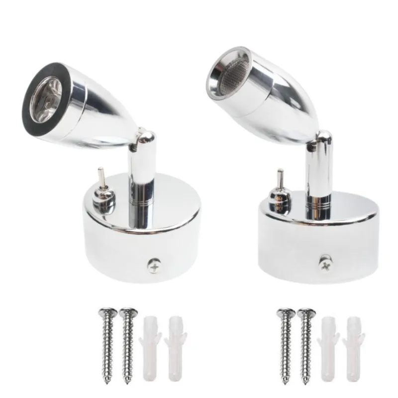 1-2PCS 3W LED Wall Light 360 Degree Rotation RV Yacht Bedside Reading Light Wall Camp Caravan Wall Lamps With Toggle Switches
1-2PCS 3W LED Wall Light 360 Degree Rotation RV Yacht Bedside Reading Light Wall Camp Caravan Wall Lamps With Toggle Switches