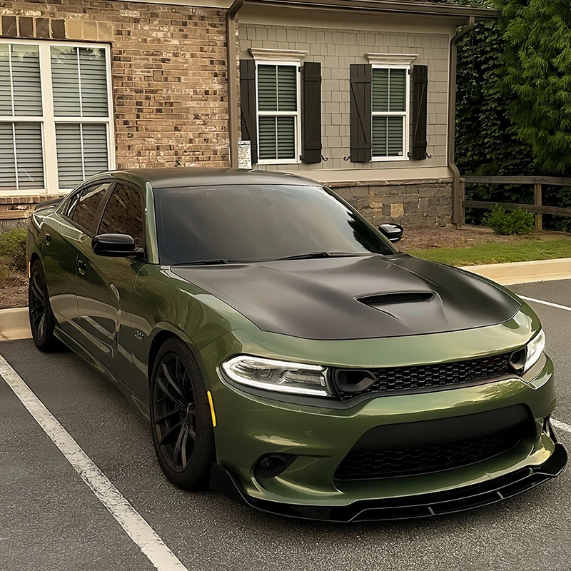 4pcs Car Front Bumper Lip Diffuser Spoiler BodyKit Splitter for Dodge Charger SRT 2015-2024 Front Shovel Skirt Board Accessories 4pcs Car Front Bumper Lip Diffuser Spoiler BodyKit Splitter for Dodge Charger SRT 2015-2024 Front Shovel Skirt Board Accessories