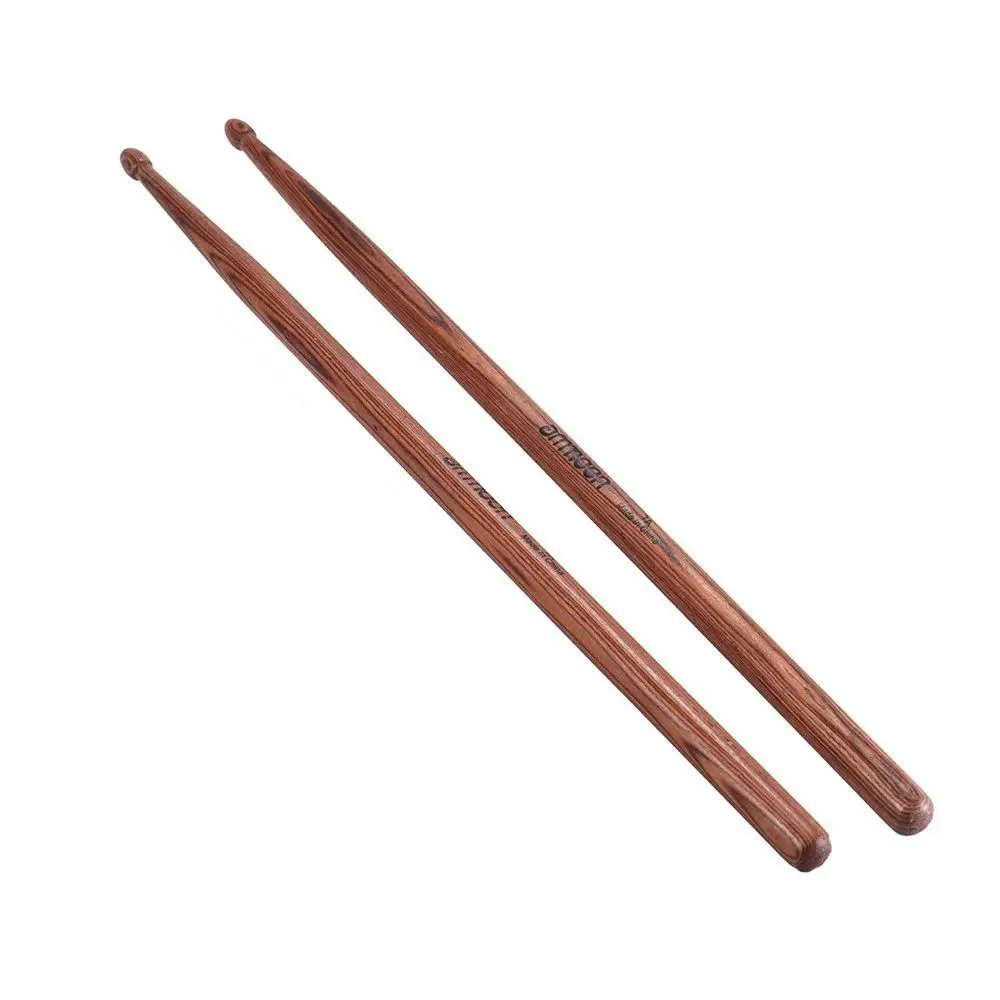 

1Pair 5A/7A Wooden Drum Sticks Teardrop-shaped Tips Light Rosewood Drumsticks Durable Anti-Skid Wood Drum Set