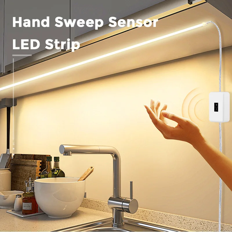 5V Power Supply COB Hand Sensor Switch Light Strip Soft Strip Light Waterproof Light Strip USB Suitable for Wardrobe Cabinet Lam 
5V Power Supply COB Hand Sensor Switch Light Strip Soft Strip Light Waterproof Light Strip USB Suitable for Wardrobe Cabinet Lam