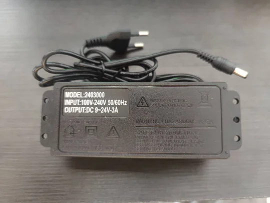 Digital Screen Power Adapter 72W 9-24V 3A Adjustable Power Supply for Light Strip with EU Plug (Black)
Digital Screen Power Adapter 72W 9-24V 3A Adjustable Power Supply for Light Strip with EU Plug (Black)