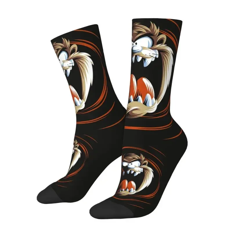 

Tasmanian Devil Men's Crew Socks Unisex Fashion Taz Cartoon Spring Summer Autumn Winter Dress Socks