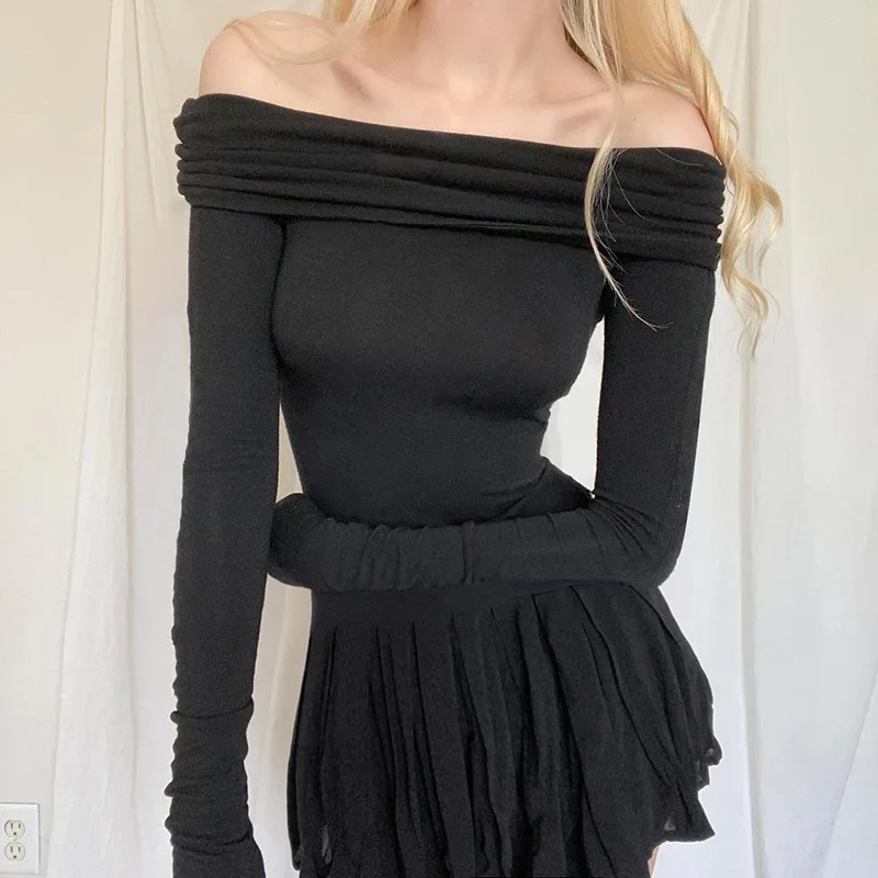 Fairycore Dresses Vintage Aesthetic Women Solid Color Off Shoulder Long Sleeve Knitted A Line Mini Dress y2k Dresses Streetwear
Fairycore Dresses Vintage Aesthetic Women Solid Color Off Shoulder Long Sleeve Knitted A Line Mini Dress y2k Dresses Streetwear