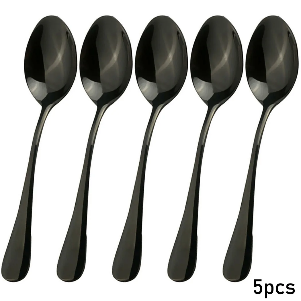 Tea Spoons Pack Restaurants Set Stainless Steel Teaspoon Teaspoons Tools 5pcs Black Coffee Ice cream Brand New
Tea Spoons Pack Restaurants Set Stainless Steel Teaspoon Teaspoons Tools 5pcs Black Coffee Ice cream Brand New