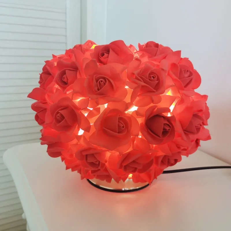 European Style Rose Flower LED Table Lamp Wedding Party Bedroom Bedside Night Light Decoration Gift Holiday Lighting
European Style Rose Flower LED Table Lamp Wedding Party Bedroom Bedside Night Light Decoration Gift Holiday Lighting