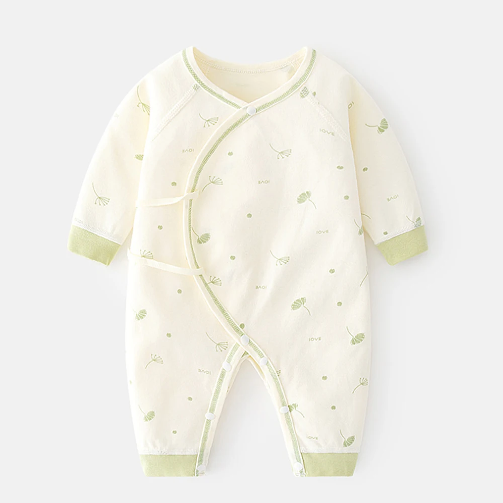 

100% Cotton Baby Girl Jumpsuit Long Sleeve Spring Autumn Winter Star Print Newborn Clothes 0-3 Months Hospital Boy Romper