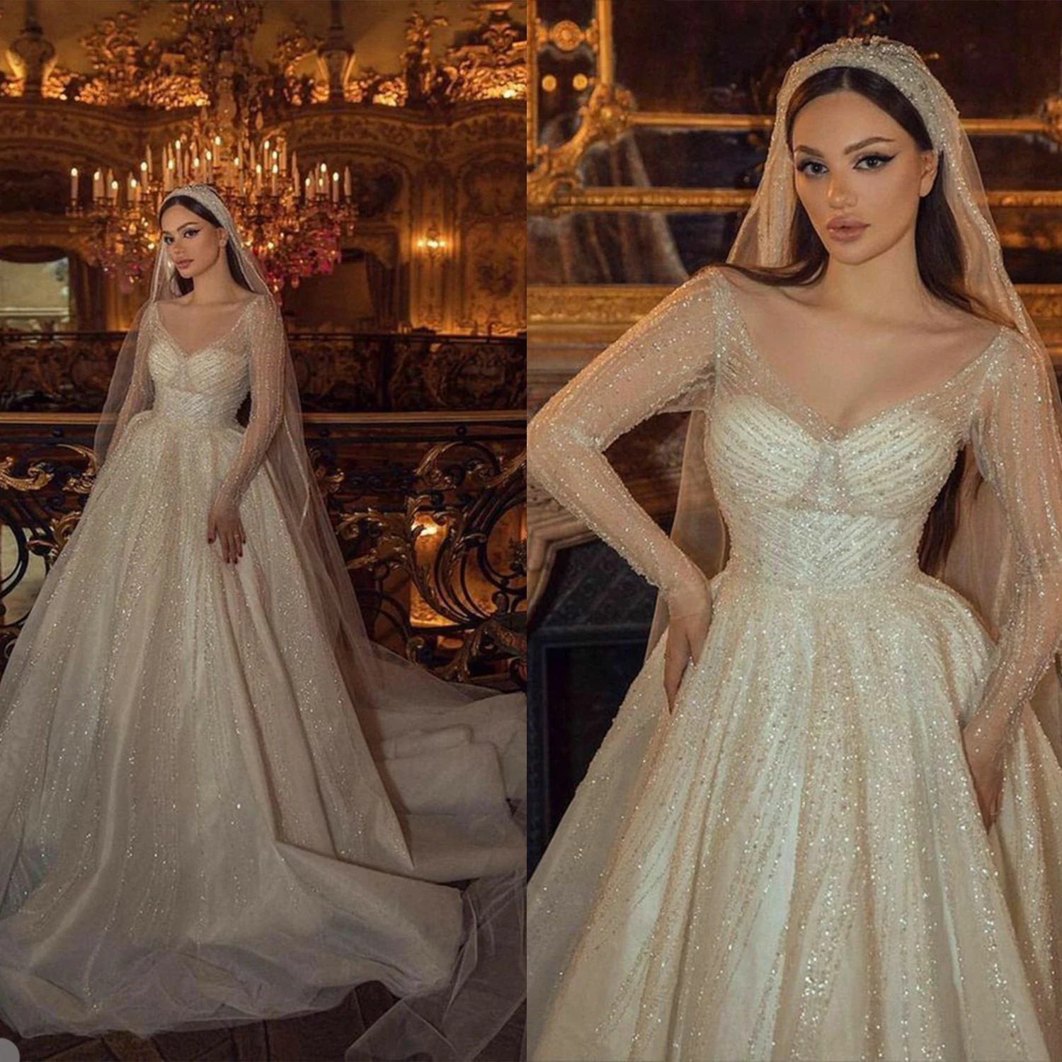 

Gorgeous A Line Wedding Dress Beading Applique Crystal Bridal Gown Off Shoulder Sweetheart Vestido De Novia Sweep Train