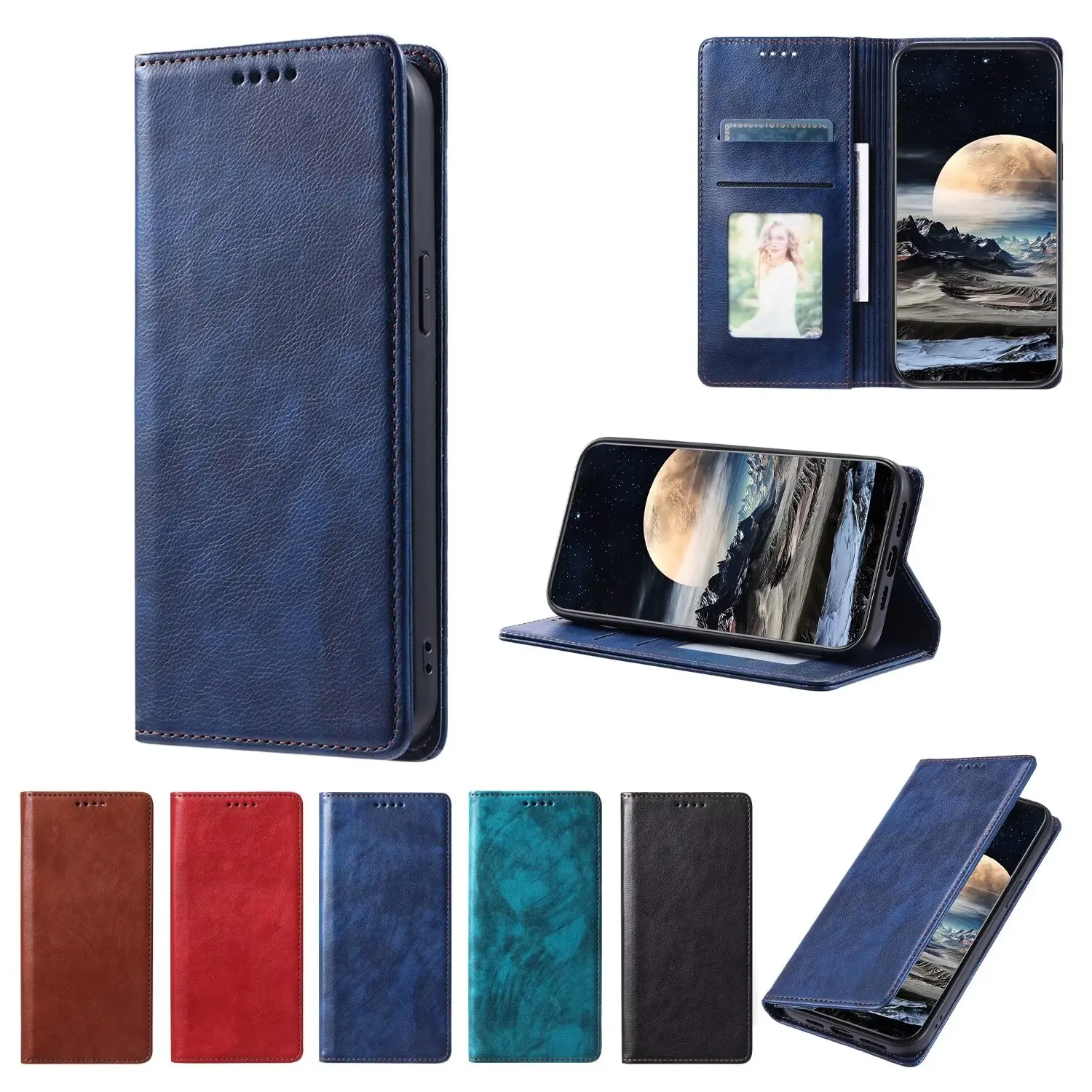 

Leather Wallet Case for Huawei P20 P30 P40 P50 P60 Lite Pro P smart 2019 2020 2021 Luxury Flip Cover Coque Card Slot Phone case