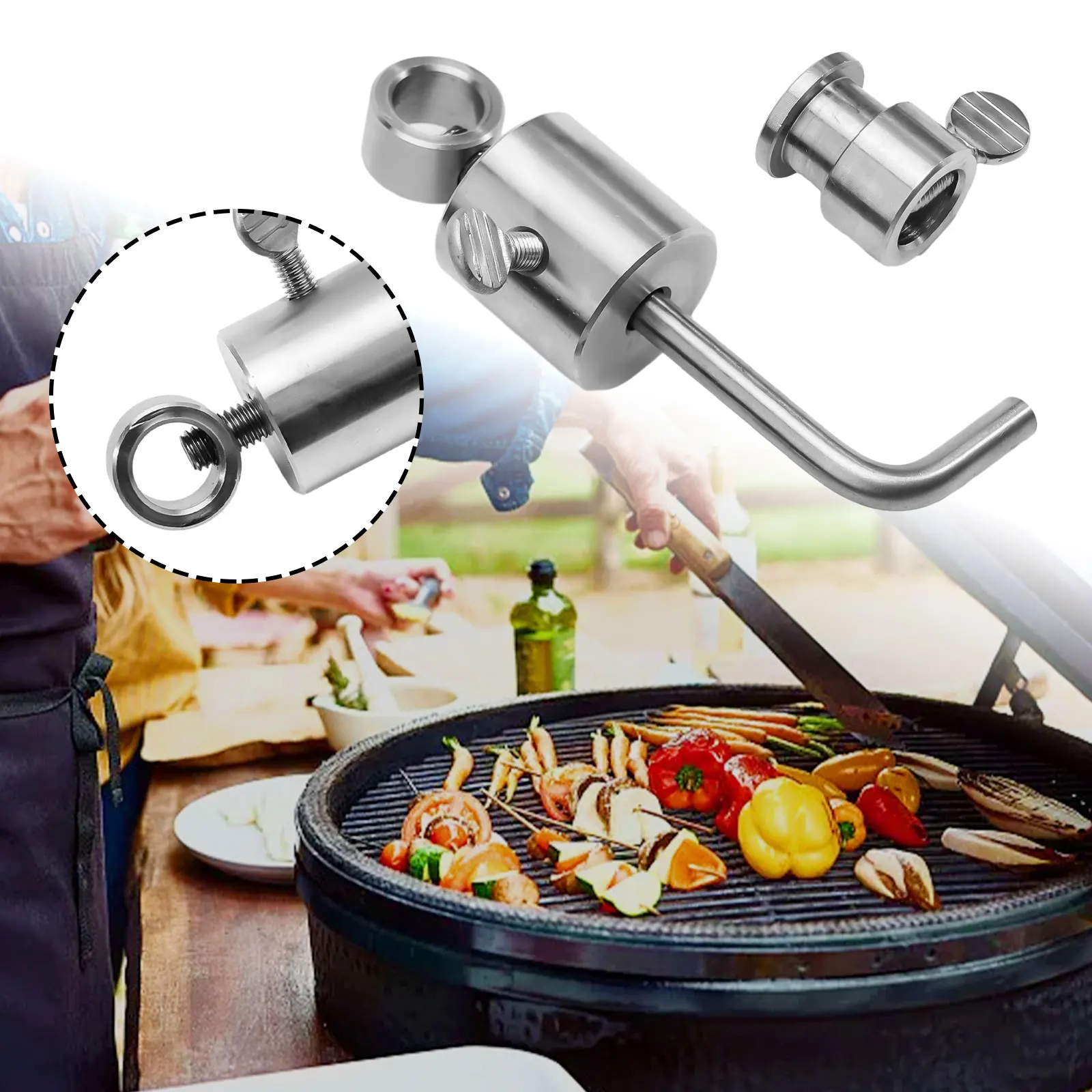 Brand New Weight Balancer L-shaped Bar BBQ Oven BBQ Rod Balance Skewer Limiter Rotisserie Roast Chicken Stainless Steel
Brand New Weight Balancer L-shaped Bar BBQ Oven BBQ Rod Balance Skewer Limiter Rotisserie Roast Chicken Stainless Steel