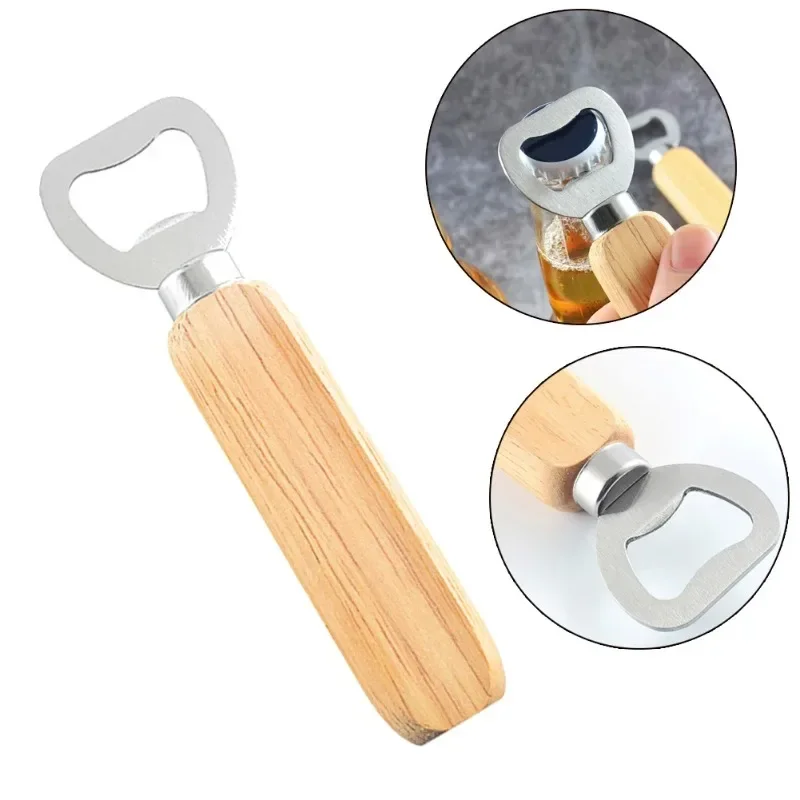 Wooden Handle Beer Bottle Opener Stainless Steel Soda Glass Cap Opener Bartender Bottle Opener Home Kitchen Bar Tools
Wooden Handle Beer Bottle Opener Stainless Steel Soda Glass Cap Opener Bartender Bottle Opener Home Kitchen Bar Tools