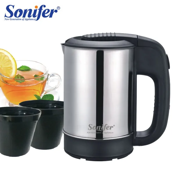 Mini bouilloire électrique portable en acier inoxydable, bouilloire à thé et à café, pot à eau de voyage, hôtel et voyage en famille, 600W, 0,5 l 1