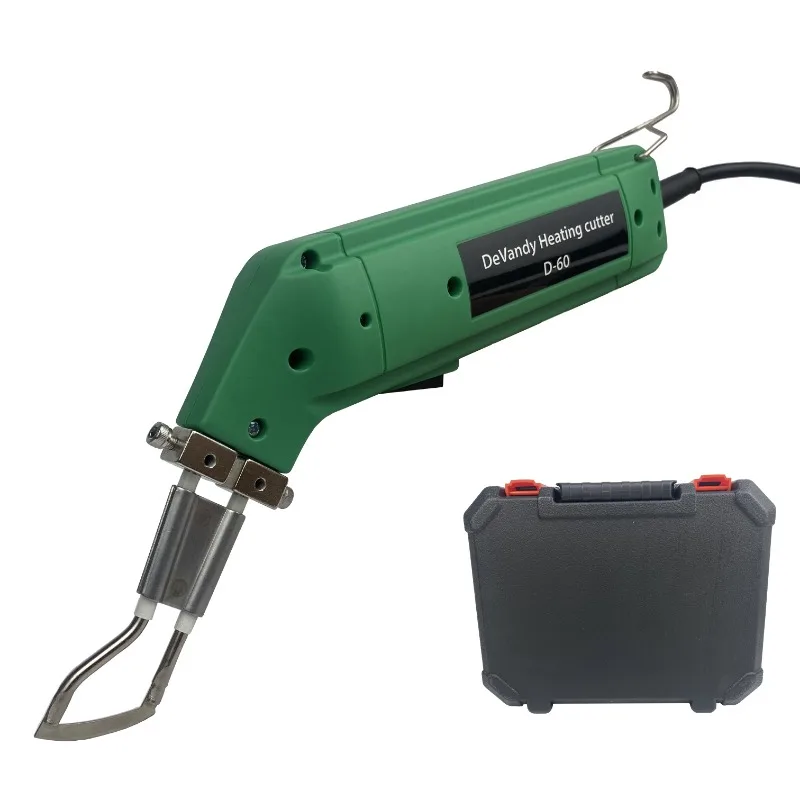 60W Electric Hot Knife Ribbon Rope Cutter Melting Industrial Cloth Fabric PVC Nylon Heated Cutting Tool Kits with Plastic Box
60W Electric Hot Knife Ribbon Rope Cutter Melting Industrial Cloth Fabric PVC Nylon Heated Cutting Tool Kits with Plastic Box