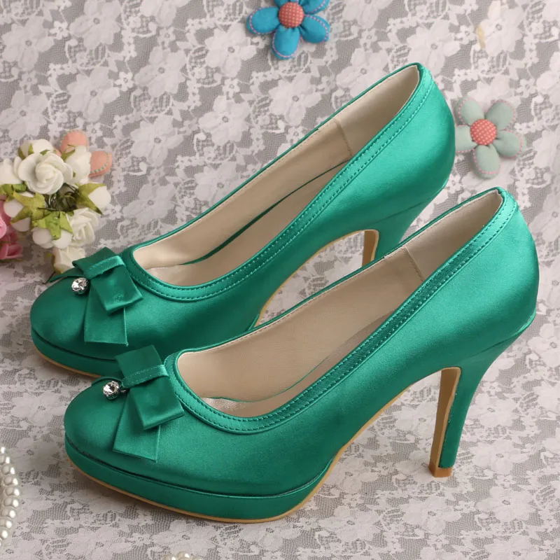 Wedopus, Прямая поставка, платформа, зеленые туфли для женщин, с бантом, на высоком каблуке, для свадьбы, ручная работа
Wedopus, Прямая поставка, платформа, зеленые туфли для женщин, с бантом, на высоком каблуке, для свадьбы, ручная работа