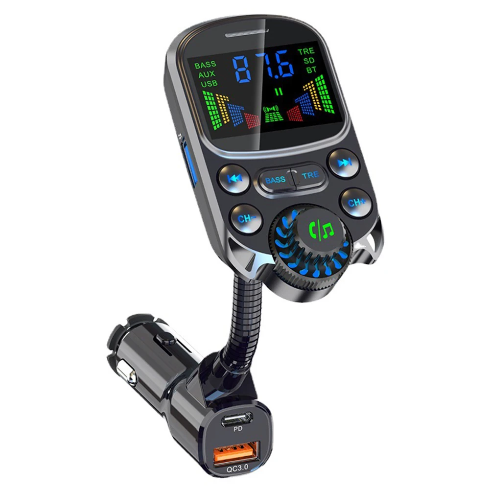 Аксессуары FM-передатчик 87,5-108 МГц Bluetooth Совместимый Беспроводной автомобильный адаптер 5,3 с цветным FM-передатчиком
Аксессуары FM-передатчик 87,5-108 МГц Bluetooth Совместимый Беспроводной автомобильный адаптер 5,3 с цветным FM-передатчиком