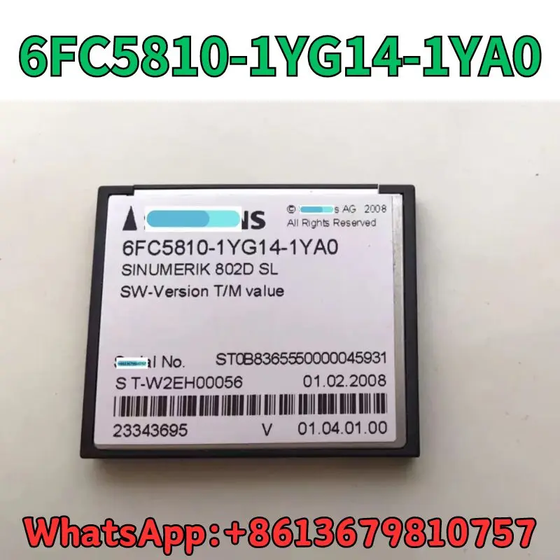 

Used CF card 6FC5810-1YG14-1YA0 test OK Fast Shipping