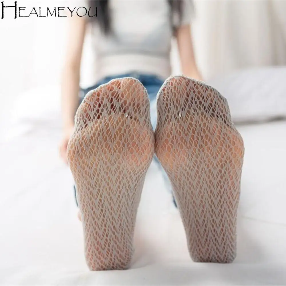 

Non-slip Flower Print No Show Summer High Heel Shoe Hosiery Invisible Sling Socks Low Cut Boat Socks Women Velvet ​Socks