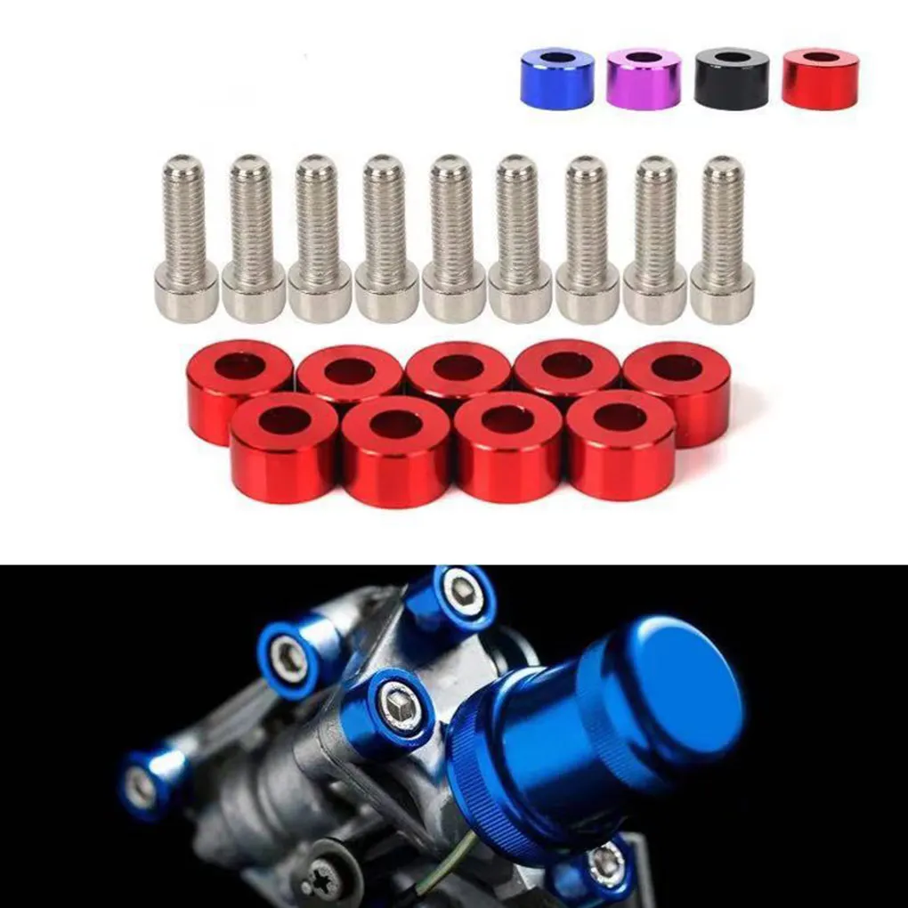 18 Pieces/Set Car Engine Motor Screw Spacer Spare Parts Mounted Screws Automobile Modification Accessory Black
18 Pieces/Set Car Engine Motor Screw Spacer Spare Parts Mounted Screws Automobile Modification Accessory Black