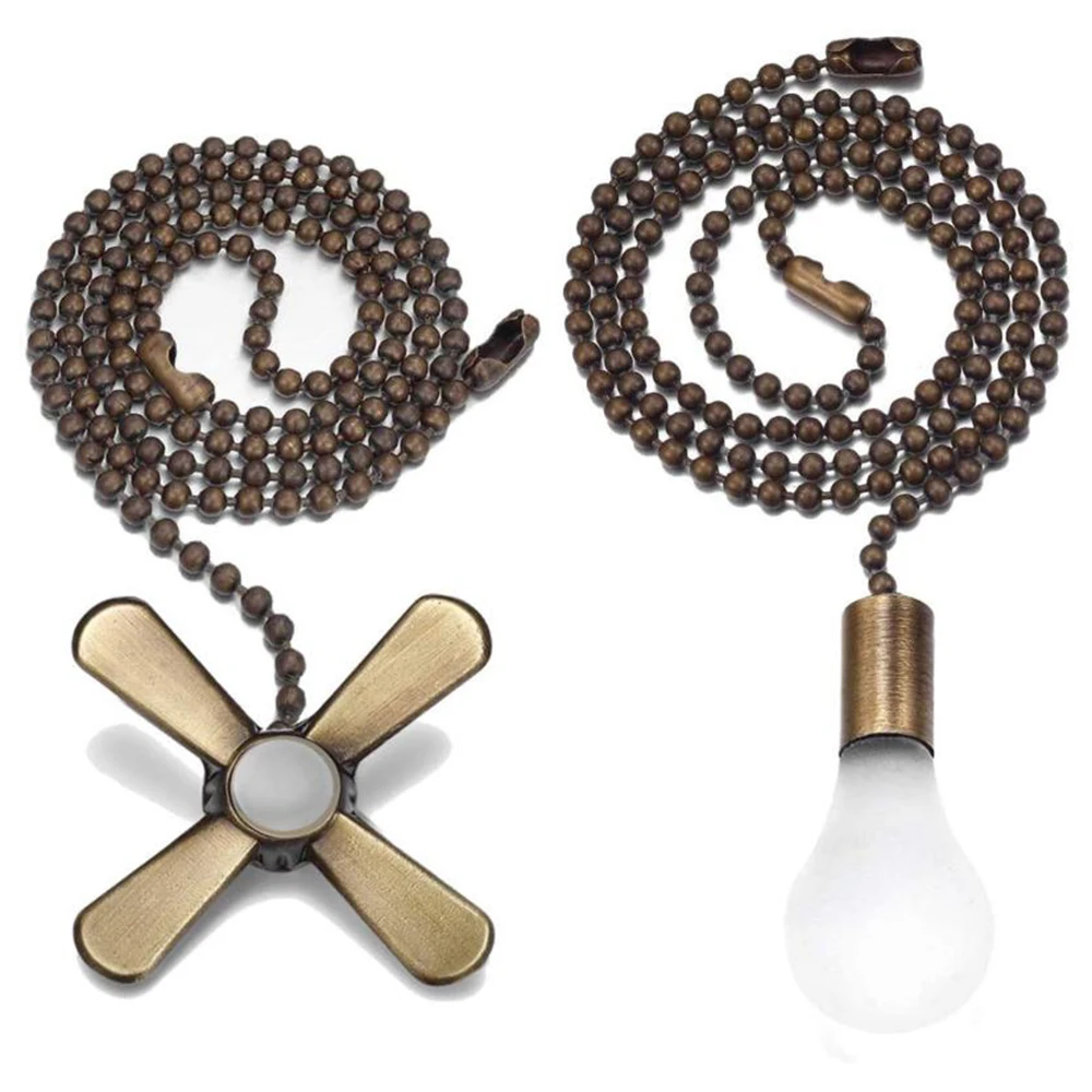 2PCS Creative Metal Ceiling Fan Chandelier Pull Chain Beaded Extension Chains With Light Bulb And Fan Cord Lamps Lighting
2PCS Creative Metal Ceiling Fan Chandelier Pull Chain Beaded Extension Chains With Light Bulb And Fan Cord Lamps Lighting