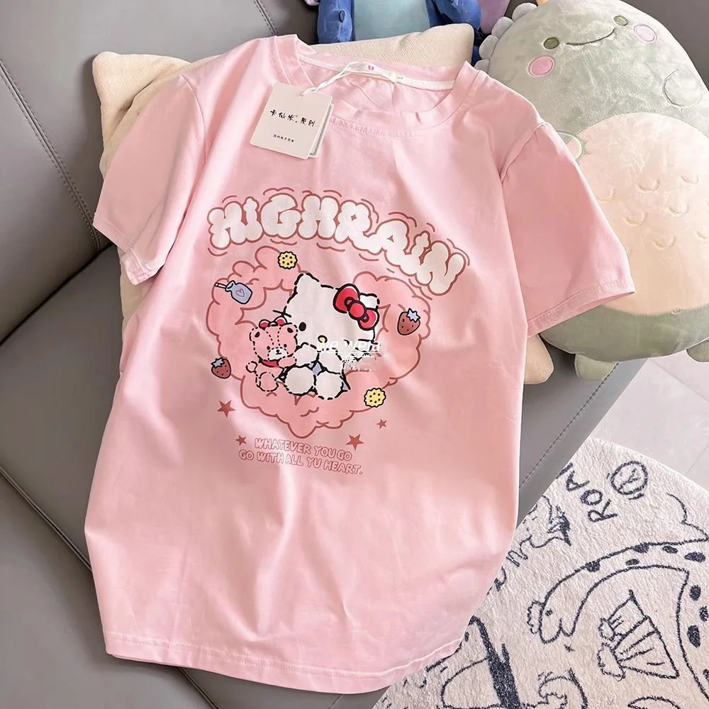Hello Kitty Pure Cotton Short Sleeved Pajamas Anime Cartoon Casual Short Sleeved Top Student Dormitory Homewear Set Gift
Hello Kitty Pure Cotton Short Sleeved Pajamas Anime Cartoon Casual Short Sleeved Top Student Dormitory Homewear Set Gift