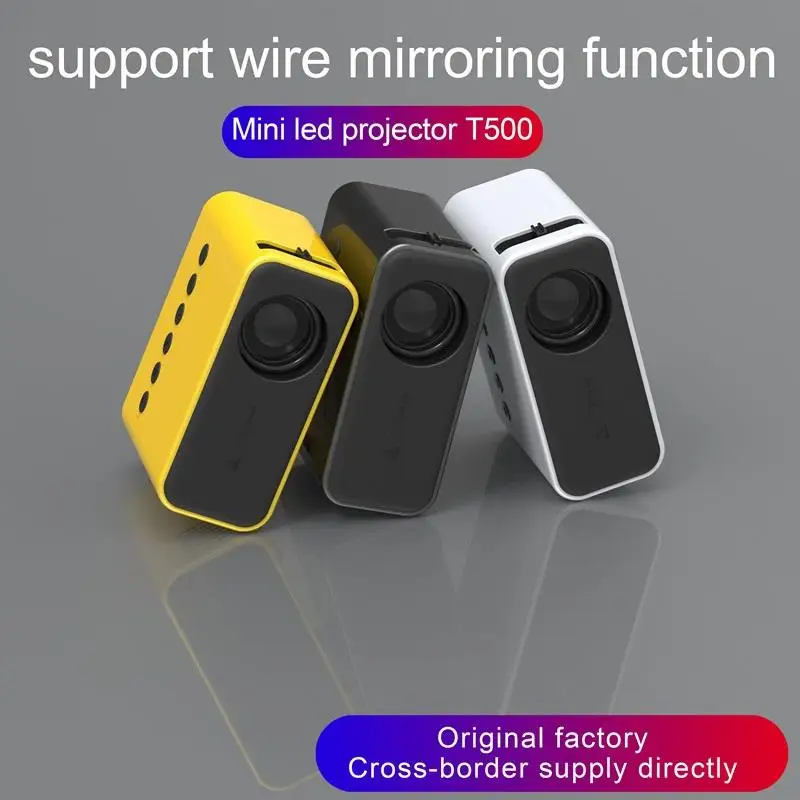YT500 LED Mini Mobile Projector Home Use Palm Size Remote Projector Wire Screen Mirroring Smart Remote Control Projetor Portatil
YT500 LED Mini Mobile Projector Home Use Palm Size Remote Projector Wire Screen Mirroring Smart Remote Control Projetor Portatil