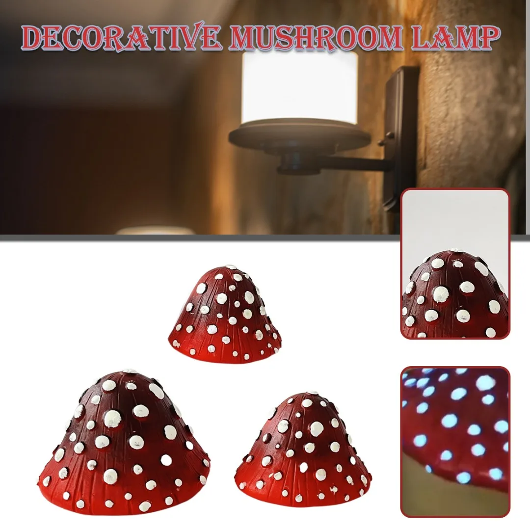 1PC Creative Simulation Mushroom Statue Luminous Red Mushroom Micro Landscape Ornaments Glow In The Dark Home Garden Decor
1PC Creative Simulation Mushroom Statue Luminous Red Mushroom Micro Landscape Ornaments Glow In The Dark Home Garden Decor