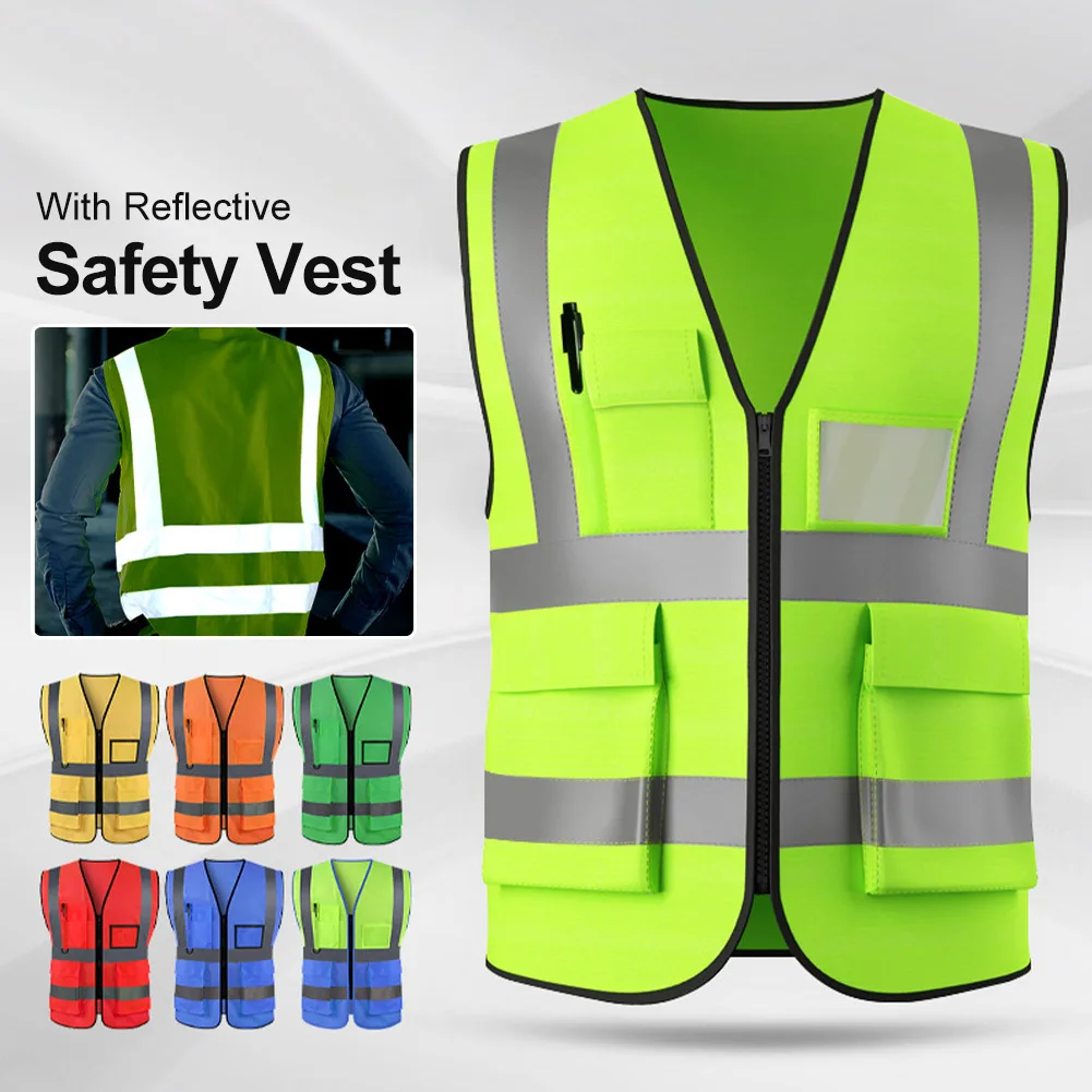 Motorcycle Reflective Safety Clothes High Visibility Security Reflective Vest Multi-pocket Cycling Vest For Road Maintenance
Motorcycle Reflective Safety Clothes High Visibility Security Reflective Vest Multi-pocket Cycling Vest For Road Maintenance