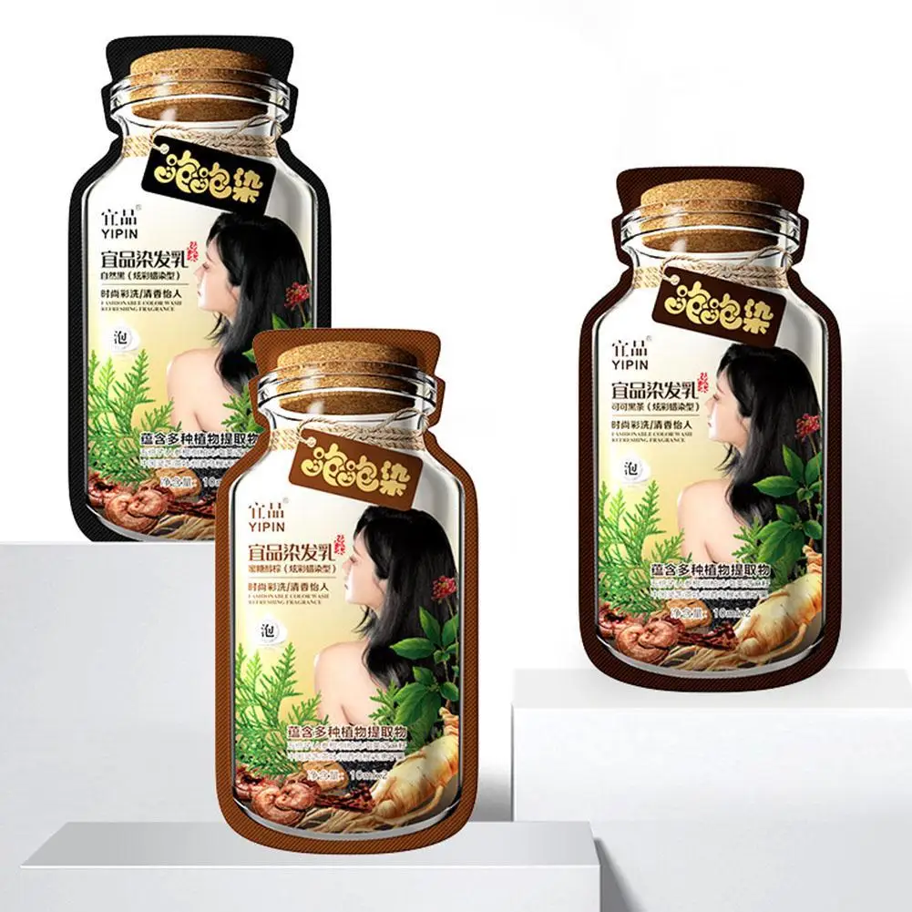 Plant Ingredients Hair Coloring Shampoo Hair Dye Shampoo Natural Plant Bubble Hair Dye Long-lasting Hair Color Convenient
Plant Ingredients Hair Coloring Shampoo Hair Dye Shampoo Natural Plant Bubble Hair Dye Long-lasting Hair Color Convenient