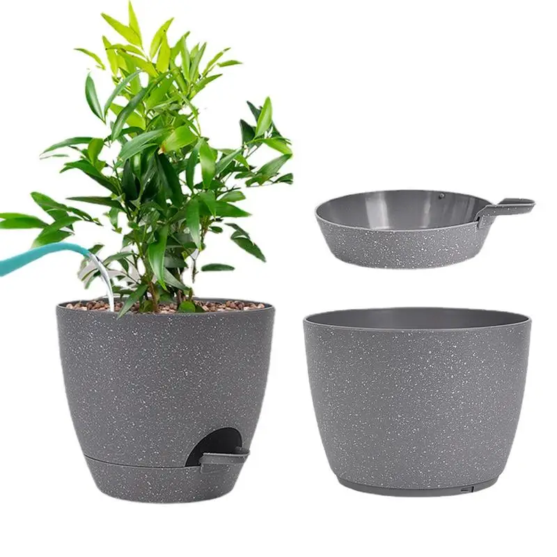Self Watering Plant Pot Plant Self Watering Pot With Deep Reservoir And High Drainage Holes 2PCS Garden Pots Self-Watering
Self Watering Plant Pot Plant Self Watering Pot With Deep Reservoir And High Drainage Holes 2PCS Garden Pots Self-Watering